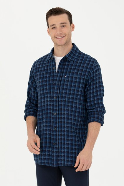 Men's Blue Jean Shirt 50272608 -Dn0022