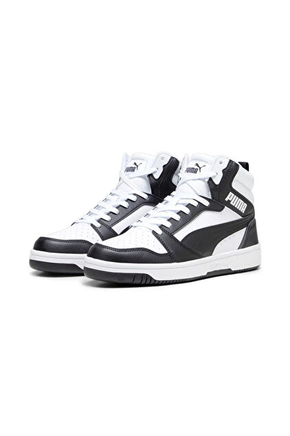 Puma Rebound V6 Mid Jr Unisex Sneaker Ayakkabı 393831-01 BEYAZ-SYH