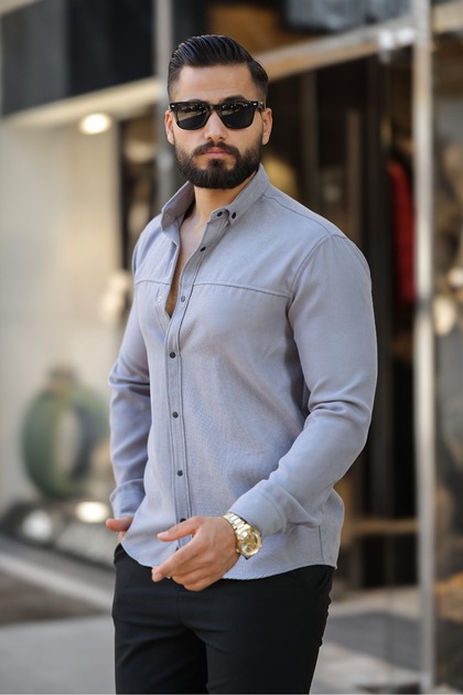 قميص شتوي من قماش لشبونة