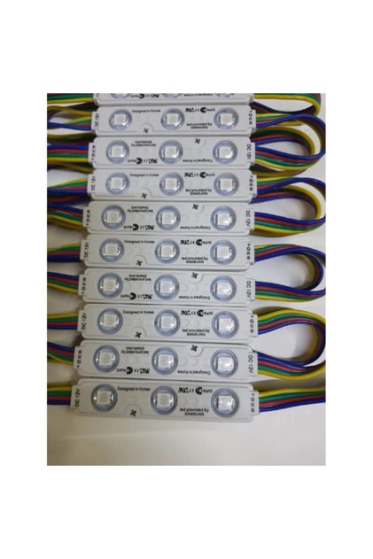 12 Volt 0.72 Watt 3'Lü Samsung RGB Mercekli Modül Led