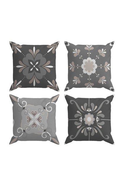 Ethnic 4-Piece Throw Pillow Cover DS5