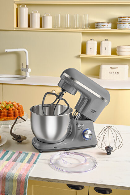 Cookplus Chefcrafter Stand Mikser 1900W Grey 7 Litre - Fiyatı