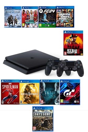 その他 Playstaition4  500G Sony Playstation 4 Parlak Kasa 500 Gb 1 Joistick 1 Yıl Garanti
