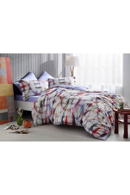 Digital Satin Quilt Set Super King Size Sage