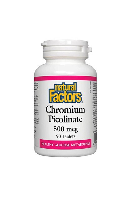 Chromium Picolinate, 500 mcg, 90 Tablets
