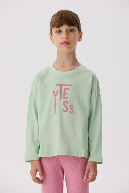 BG Store Kız Çocuk Yeşil T-Shirt