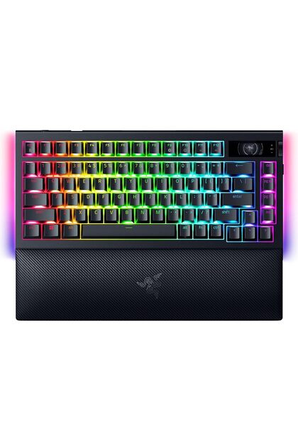 y*o様 P.Black Window RAZER BlackWidow V4 Pro 75% Kablosuz Oyun Klavyesi: OLED Ekran