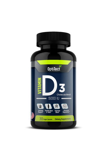 Vitmain D3, 30 Veggie Capsules, 5000 IU