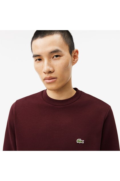 Erkek Classic Fit Bisiklet Yaka Bordo Sweatshirt