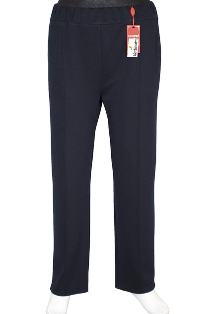 Women's Nazli Winter Plus Size Unlined Navy Blue Trousers