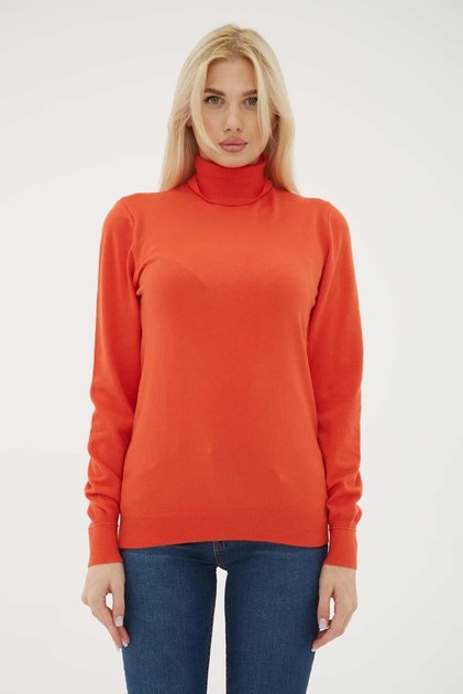 Baıkçı Collar Sweater Orange