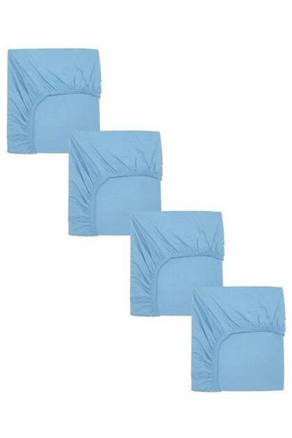 4 Pieces 50 X 90 + 10 cm Side Elastic Baby Bedsheet - Mother Combed Cotton