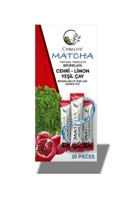 Matcha Detox Bromelain Nar Aromalı Detox Burner Form Maça