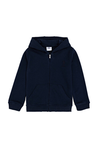 Lumberjack Kids SN72 FZ Hoodie 6FX Siyah Erkek Çocuk Sweatshirt
