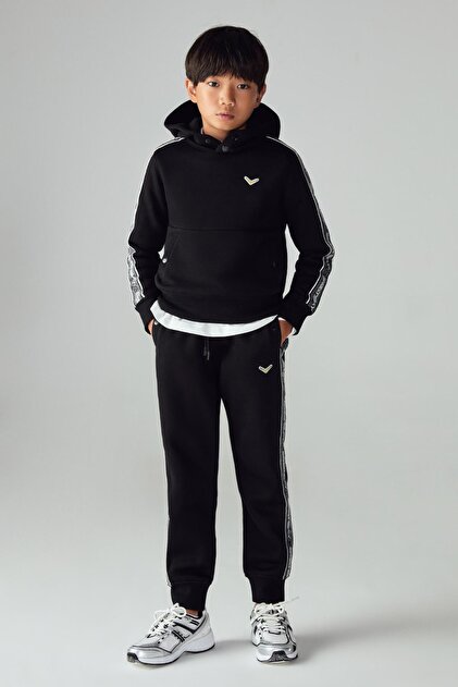 Bg Store Boy's Black Sweatshirt 23Fw0Sw1578