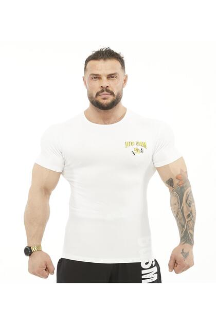 Slim Fit Esnek Tişört Big Sam 2753