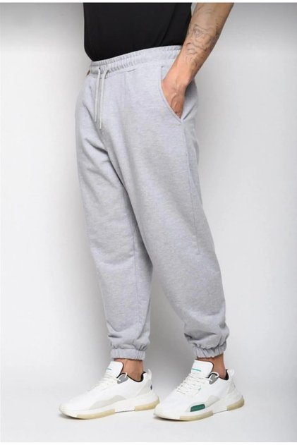 Jogger Cut Combed Cotton Fabric Elastic Cuff Sweatpants Compacte