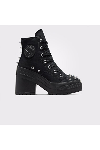 Converse Chuck 70 De Luxe Heel Platform Studded Kadın Siyah