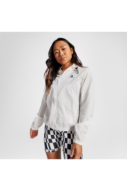 Lightweight Windbreaker Kadın Beyaz Ceket