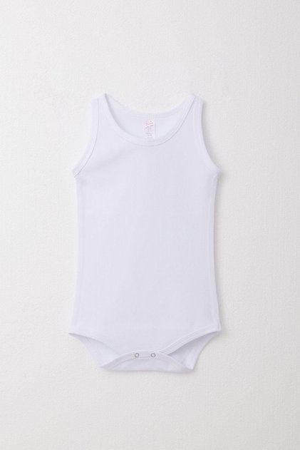 Baby Girl Athlete Bodysuit Striped 9 Months-3 Years, White