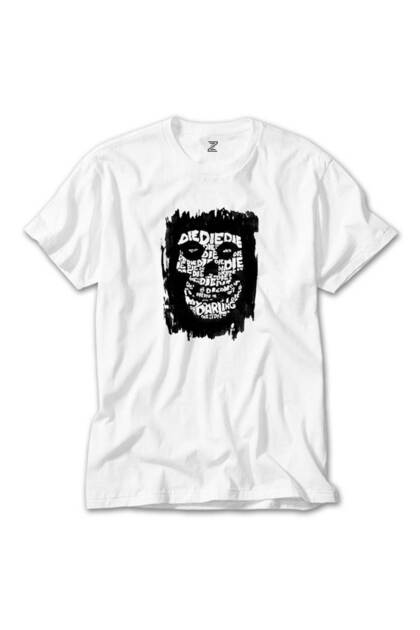 Misfits Die Die My Darling Λευκό T-Shirt