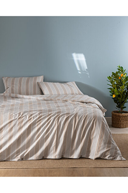 Madame Coco Darvell King Size İpliği Boyalı Nevresim Takımı