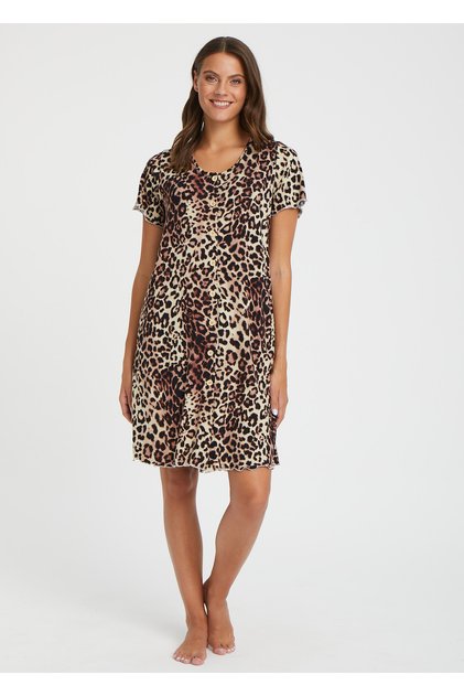Short Sleeve Buttoned Nightwear