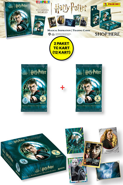 TOYFEST Panini Harry Potter Koleksiyonluk Trading Kart - 2 PAKET