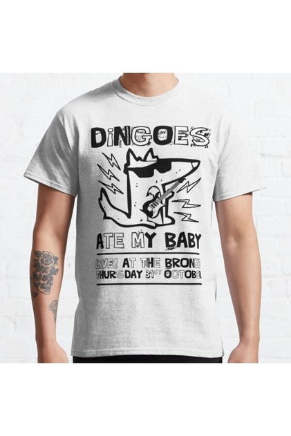 Baggy Fit Unisex Dingoes Ate My Baby| Buffy The Vampire Slayer Band Design Printed T-shirt