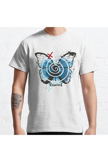 Loose Fit Unisex Rewind Life Is Strange Design Printed T-shirt