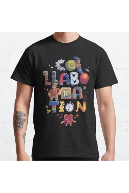 Loose Fit Unisex Collaboration // Cody, May, It Takes Two Design Printed T-shirt