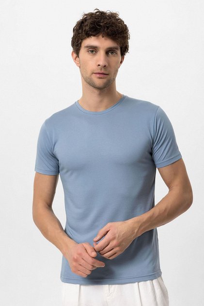 Crew Neck Slim Fit Men's T-Shirt