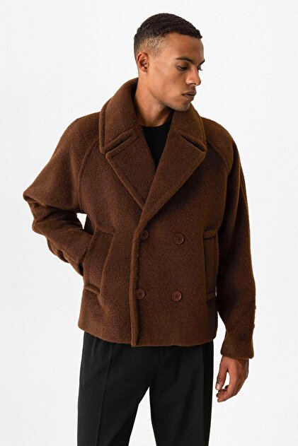 Antioch Kahve Kruvaze Crop Fit Erkek Mont - Fiyatı, Yorumları