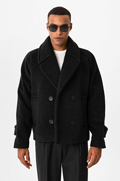 Antioch Siyah Kruvaze Crop Fit Erkek Mont - Fiyatı, Yorumları