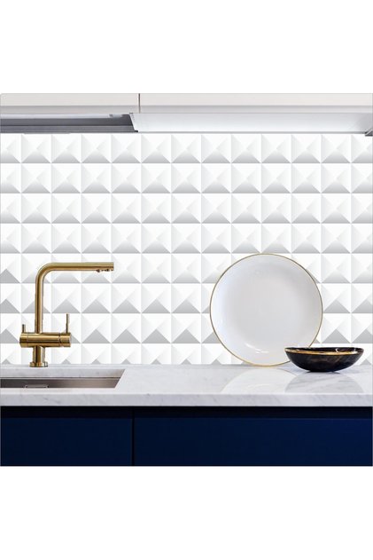 Kitchen White Stone Countertop Self-Adhesive Foil 60Cmx100Cm