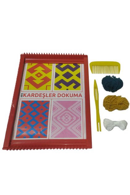 Halı Dokuma Tezgahı Seti Klavuz Örnekli El İşi Malzemesi