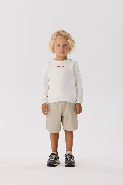 BG Store Erkek Bebek Ekru Sweatshirt