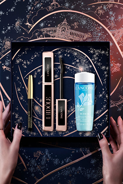 Lancome Lash Idole Mini Göz Kalemi Bi-facil Yılbaşı Makyaj Seti