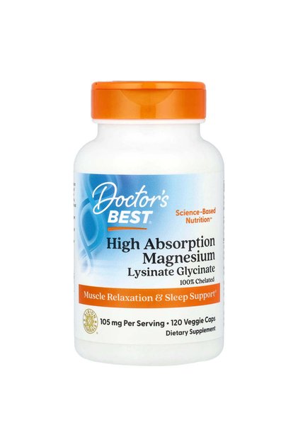 Doctor’s Best High Absorption Magnesium, 120 Veggie Capsules, 105 mg