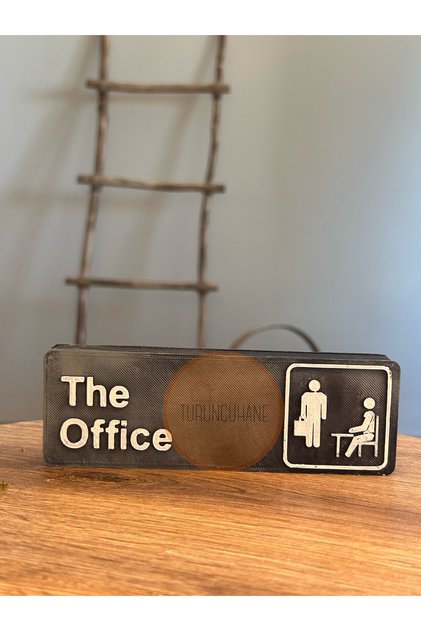 The Office Dizisi Logosu Masa Dekoru 20 Cm Hediyelik