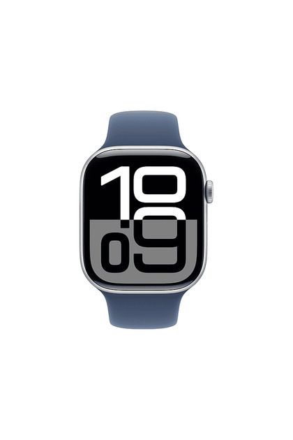 Apple Watch Series 10 GPS 42mm Silver Aluminium Case with Denim