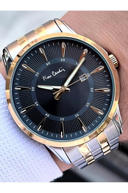 ブーケ Pierre Cardin Çelik Kordon Takvimli Özel Kadran 3 Atm Suya