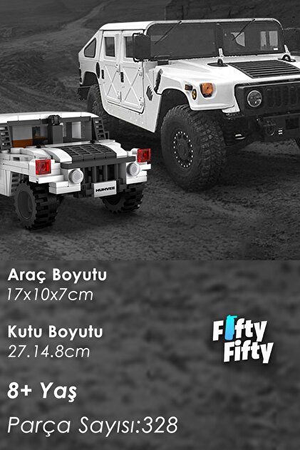 Vagonlife Cada Humvee -C55022W (328 Parça) Oyuncak Yapım Seti