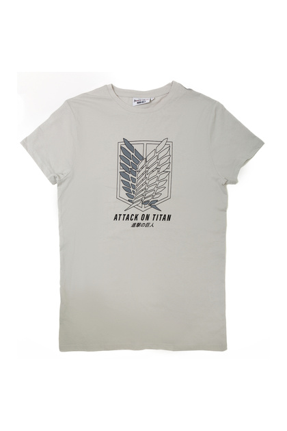 Original Attack On Tıtan Japanese Design Men's T-shirt-1230478-grey