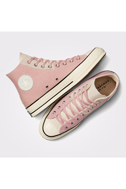 コレクション 20C Converse Chuck 70 Mixed Materials Unisex Pembe Sneaker - Fiyatı