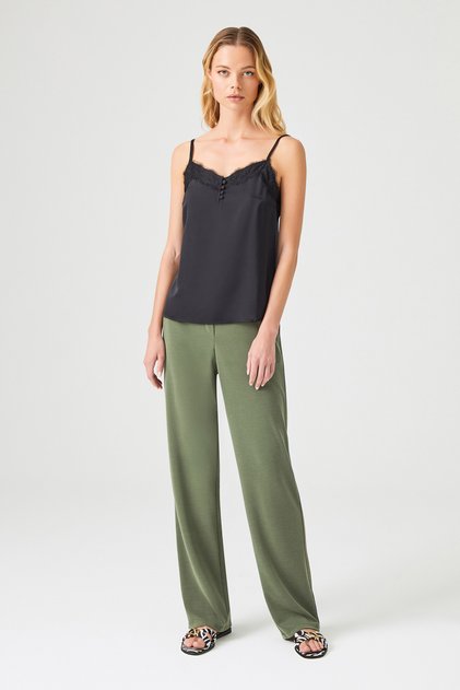 Side Striped Knitted Trousers