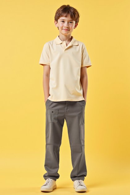 Dona Khaki Boys' Trousers
