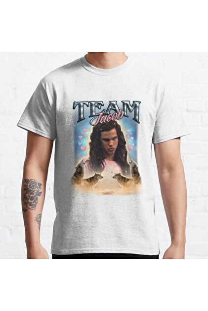 ZOKAWEAR Bol Kalıp Unisex Team Jacob Cursed Fan Collage Tasarım