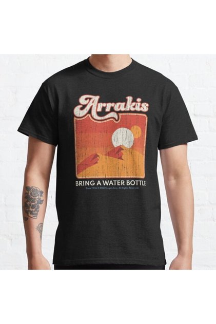 Loose Fit Unisex Dune 2020 Arrakis Desert Design Printed T-shirt
