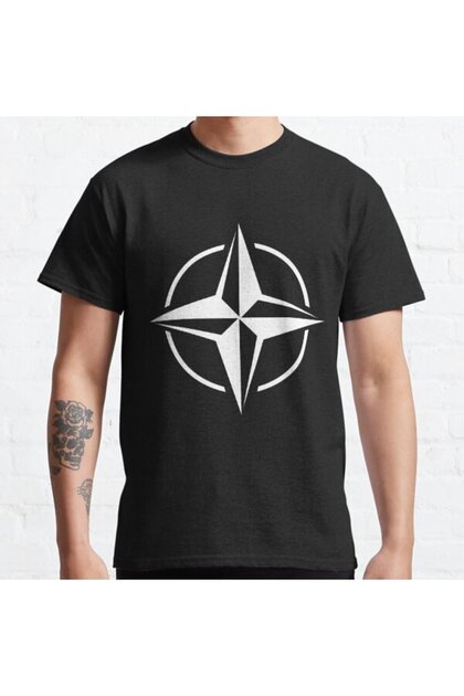 Loose Fit Unisex Nato Design Printed T-shirt